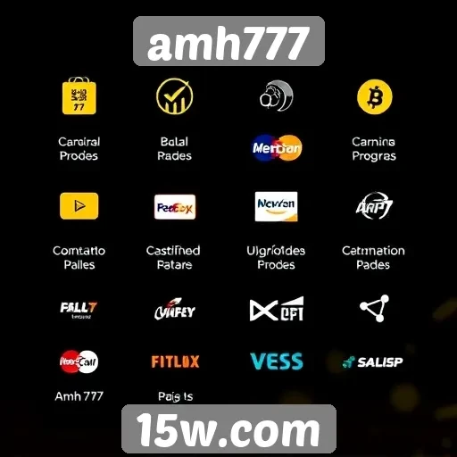 Métodos de pagamento disponíveis no amh777